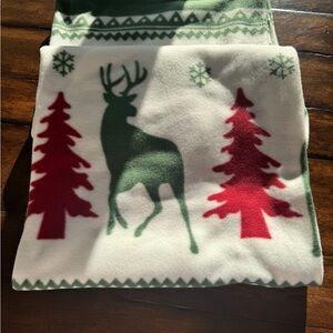 Festive Green and Red Holiday Blanket/Jacket